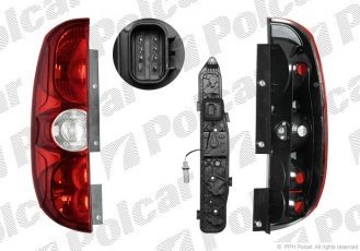 Купити 304288U Polcar - Ліхтар задній права сторона AL з патроном лампи ECE OPEL FIAT (Q)  304288-U