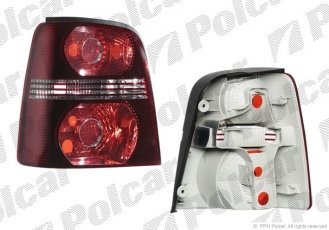 Купить 9579870E Polcar - Фонарь задний левая сторона TYC красная без патрона лампы ECE VOLKSWAGEN TOURAN (1T2)  01.07-07.10 (P