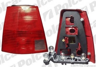 Купити 9512882E Polcar - Ліхтар задній права сторона TYC червоний покажчик повороту без патрона лампи ECE VOLKSWAGEN BORA (1