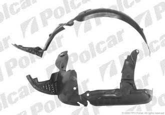 Купити 6016FP1 Polcar - Підкрилок права сторона ABS+PCV RENAULT CLIO II (B0/1/2)  09.98-06.01 (ZJ)