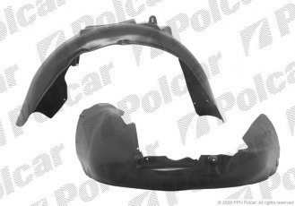 Купити 1334FP1 Polcar - Підкрилок права сторона ABS+PCV AUDI A4 (B6)  11.00-11.04 (ZJ)