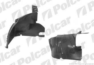 Купити 5005FL1 Polcar - Підкрилок ліва сторона переднє ABS+PCV MERCEDES A-KLASSE (W168)  09.97-08.04 (ZJ)