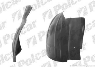 Підкрилок ліва сторона переднє ABS+PCV OPEL ASTRA H 10.03-04.07 (ZJ) 5509FL1 Polcar фото 1