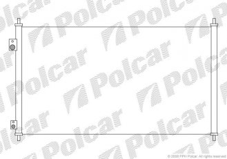 Купити 3825K8C3S Polcar - Радіатори кондиціонера 650 (600)  x410 (390)  x15 A/A пайка З КПП=M/A AC=  (+)  HONDA CIVIC HB 01- 1590ccm