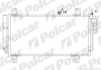 Купити 4560K8C2S Polcar - Радіатор кондиціонера