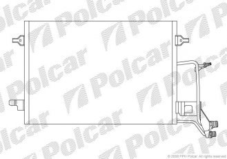Купити 1326K8C3S Polcar - Радіатор кондиціонера