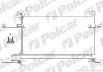 Купити 2705K8C2S Polcar - Радіатор кондиціонера
