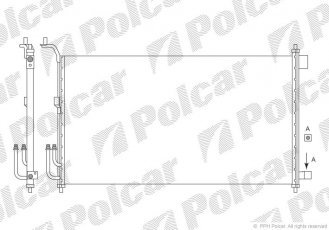 Купити 2707K8C1S Polcar - Радіатор кондиціонера