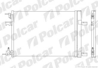 Купить 5511K8C1S Polcar - Радиатор кондиционера