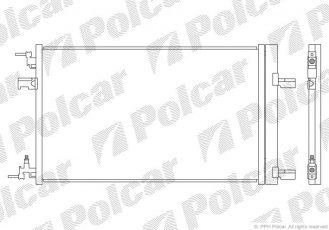 Купити 5511K8C2S Polcar - Радіатор кондиціонера
