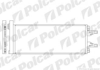 Купити 5770K8C2S Polcar - Радіатор кондиціонера