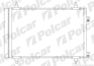 Купити 5780K8C1S Polcar - Радіатори кондиціонера 565 (525)  x362 (340)  x16 A/A пайка З AC=  (+)  PEUGEOT CITROEN (PJ)