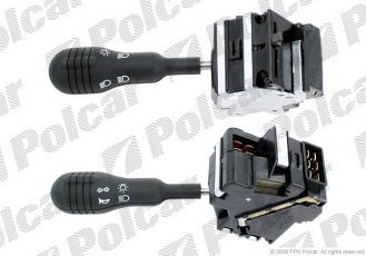 Купить 6003PZS1A Polcar - Переключатель групповой левая сторона света указателей поворота сигнала звукового RENAULT TWINGO I (