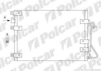 Купити 6015K8C2S Polcar - Радіатор кондиціонера