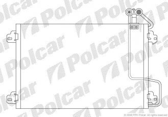 Купити 6070K8C1S Polcar - Радіатор кондиціонера