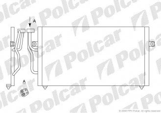 Радіатор кондиціонера 9040K8C2S Polcar фото 1