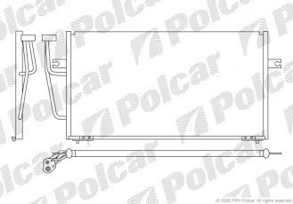 Радіатор кондиціонера 9040K8C1S Polcar фото 1