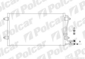 Купить 9571K8C1S Polcar - Радиатор кондиционера VW LT 28-35 II автобус (2DB, 2DE, 2DK)  96-06,LT 28-46 II c бортовой платформой