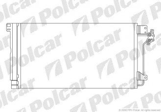 Купити 9568K8C1 Polcar - Радіатор кондиціонера VW T5 1.9 2.5TDI 03-