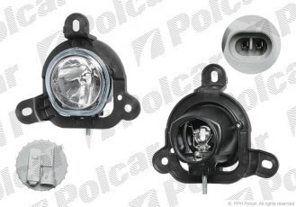 Купити 142529-U Polcar - Фара протитуманна передня ліва сторона AL тип лампи=H1 ECE ALFA ROMEO MITO (955)  07.08-  (Q)