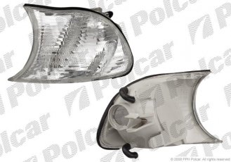 Купить 2008203U Polcar - Указатель поворота передний правая сторона AL белый ECE BMW 3 (E46)  купэ/CABRIO 05.99-03.03 (Q)