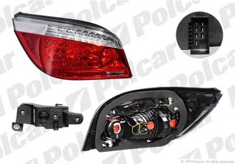 Купить 2017873H Polcar - Фонарь задний левая сторона HELLA тип лампы=LED с патроном лампы ECE BMW 5 (E60/E61)  06.03-06.10 (Q)