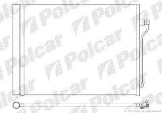 Радиатор кондиционера BMW 5, 10-/7, 08 2019K8C1 Polcar фото 1