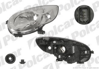 Купить 230110E Polcar - Фара основная правая сторона TYC тип лампы=H4 электрический с мотором ECE CITRO N C1 (PM/PN)  09.05- 230110-E