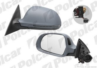 Купить 133952M Polcar - Зеркало внешнее правая сторона управление электр. под покраску обогреваемое стекло асферичное 8 болт