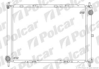 Купить 2707085K Polcar - Радиаторы охлаждения 510x377x27 A/P пайка КПП=M AC=  (-)  NISSAN MICRA 03- 1461ccm K9K (PJ)
