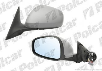 Купить 1411517M Polcar - Зеркало внешнее левая сторона управление электр. крышка черн./под покраску обогреваемое стекло выпук