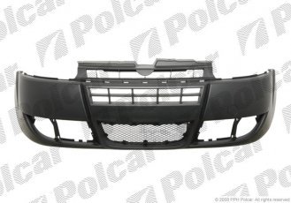 Купить 3041074Q Polcar - Бампер передний с заглушкой крюка буксировки грунтованый с решеткой FIAT DOBLO (119/223)  01.06-01.10