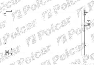 Купить 3066K82X Polcar - Радиаторы кондиционера 275 (258)  x340x16 A/A пайка C AC=  (+)  FIAT MULTIPLA 05- 186 A9.000 (Q)