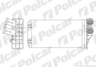 Купить 2329N81 Polcar - Отопительный радиатор C C4/P 307 05- тип BEHR