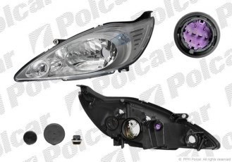 Купить 323309U Polcar - Фара основная левая сторона AL тип лампы=H4 электрический с мотором ECE FORD KA (RU8)  10.08-  (Q)  323309-U