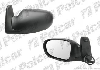 Купить 3240514M Polcar - Зеркало внешнее левая сторона управление электр. черная крышка обогреваемое стекло выпуклое стекло х