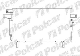 Купити 2781K8C3 Polcar - Радіатори кондиціонера 696 (649)  x390 (378)  x18 A/A пайка З КПП=M/A AC=  (+)  NISSAN INFINITI (PJ)