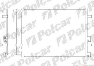 Купить 4017K82K Polcar - Радиаторы кондиционера A/A пайка C HYUNDAI i20 09.08- 1582ccm D4FB (PJ)