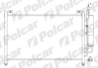 Купити 4533K82K Polcar - Радіатори кондиціонера 615x335x17 A/A пайка З КПП=M/A AC=  (+)  MAZDA 2 07- ZJ-VE (PJ)