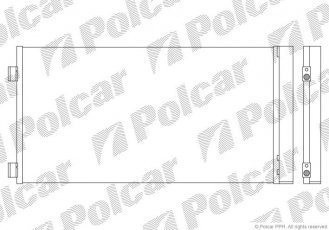 Купити 5103K8C1 Polcar - Радіатор кондиціонера