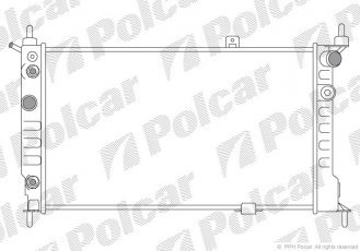 Купити 550708A7 Polcar - Радіатори охолодження 590x359x32 A/P мех. КПП=A AC=  (+)  OPEL ASTRA F 91- 1598ccm X16XEL (ZJ)