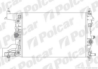 Купити 5511084 Polcar - Радіатори охолодження 580x382x26 A/P пайка КПП=A AC=  (+)  OPEL ASTRA J 09- 1598ccm A16XER (PJ)