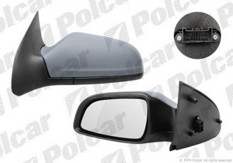 Купить 5509528M Polcar - Зеркало внешнее правая сторона управление электр. крышка под покраску обогреваемое стекло выпуклое с