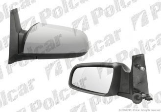 Купить 5561514M Polcar - Зеркало внешнее левая сторона управление электр. крышка под покраску обогреваемое стекло асферичное