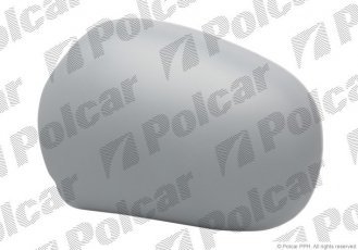 Купить 601554PE Polcar - Корпус зеркала внешнего левая сторона крышка под покраску RENAULT CLIO II (B0/1/2)  09.98-06.01 (P)