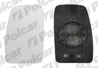 Купити 6042555M Polcar - Вклад дзеркала зовнішнього права сторона обігрівається скло опукле скло хром RENAULT OPEL NISSAN (