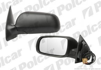 Купить 6913519M Polcar - Зеркало внешнее левая сторона управление электр. крышка под покраску обогреваемое стекло асферичное