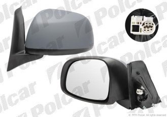 Купить 7435521M Polcar - Зеркало внешнее правая сторона управление электр. под покраску стекло выпуклое SUZUKI SX4 (EY/GY)  05
