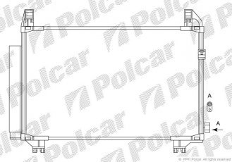 Купити 8105K83K Polcar - Радіатори кондиціонера 545 (515)  x340 (326)  x16 A/A пайка З КПП=M AC=  (+)  TOYOTA YARIS 05- 1364ccm 1ND-