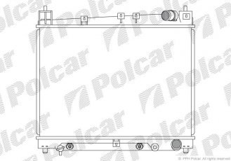Купити 8103084 Polcar - Радіатори охолодження 486x350x16 A/P пайка КПП=A AC=  (+/-)  TOYOTA YARIS 99- 1298ccm 2NZ-FE (PJ)